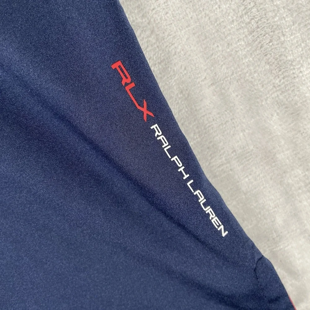 RLX Ralph Lauren Polo Shirt Mens Medium US Open 2015 Golf Performance Big Pony